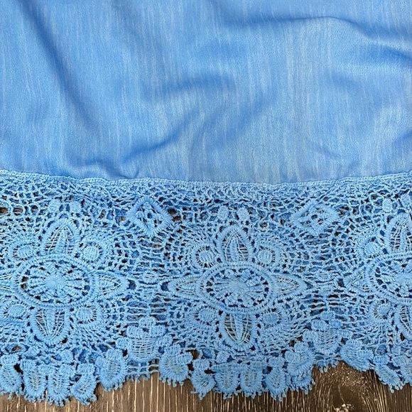 Vintage Muumuus Dress Blue Floral - Picture 14 of 17